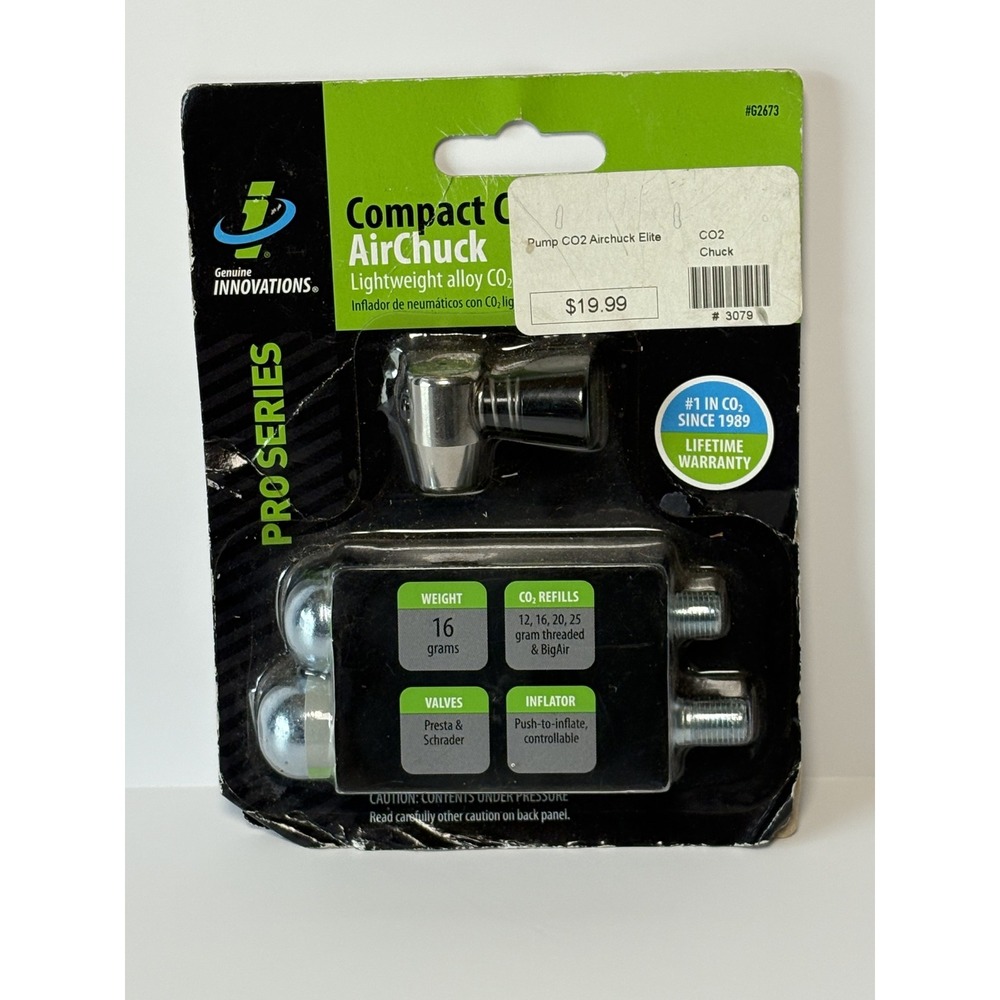 Genuine Innovations AirChuck Elite CO2 Tire Inflator Presta Schrader G2673 New